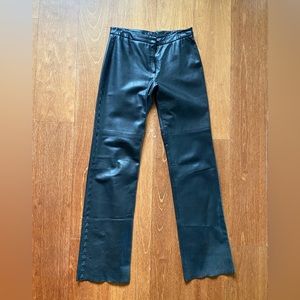 Most gorgeous low rise vintage leather pants BCBG size 2 Y2k 2000